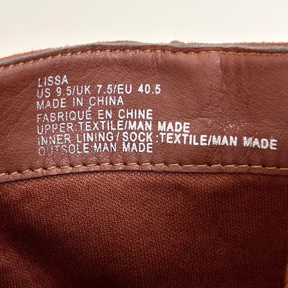 JUSTFAB Rust Orange Suede Lissa Harness Bootie Size 9.5 US/UK 7.5/EU  40.5 - Picture 8 of 9